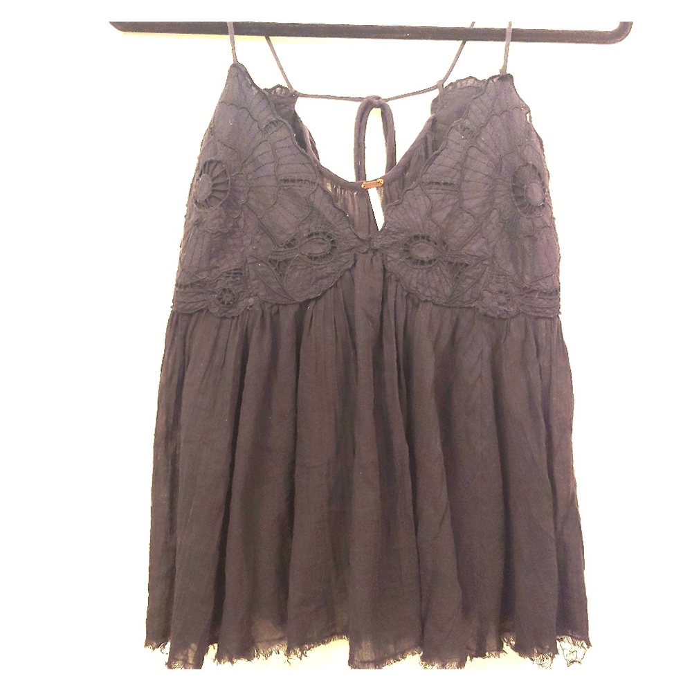 Black Free People tank top